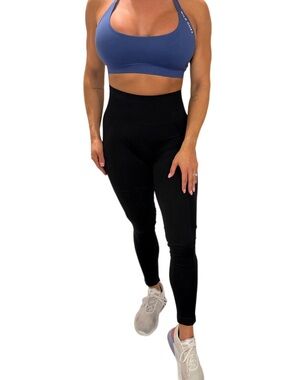 Seamless High-Waist Black Leggings